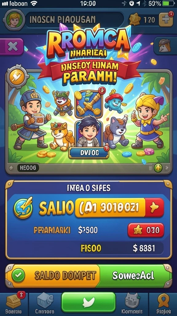 gawang69 - Tangkapan layar menunjukkan daftar level dalam GAWANG69.