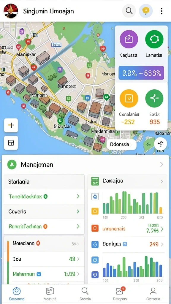idrok - Tampilan menu utama yang intuitif dan menarik.