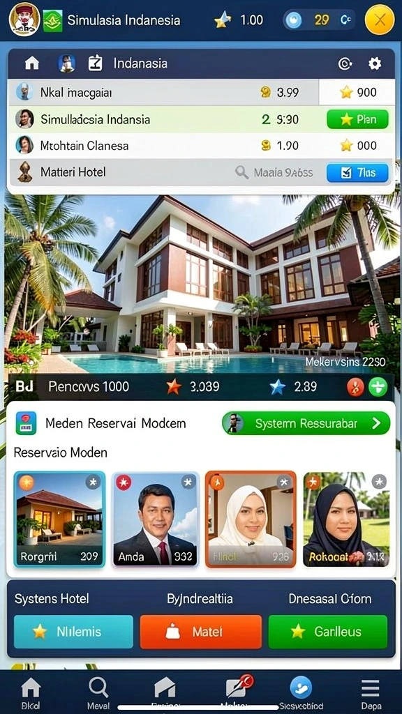 rt99 - Tangkapan layar saat pemain berinteraksi dengan teman.